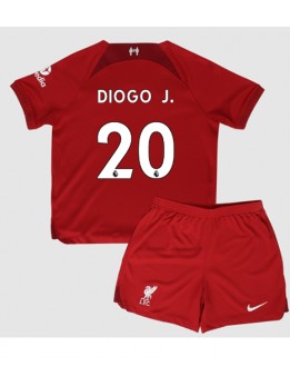 Liverpool Diogo Jota #20 Heimtrikotsatz für Kinder 2022-23 Kurzarm (+ Kurze Hosen)